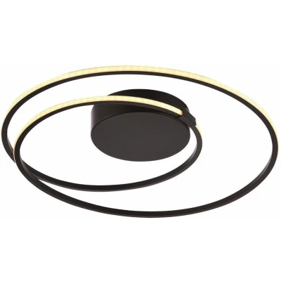 Afbeelding van Freelight Plafondlamp Ophelia zwart rond