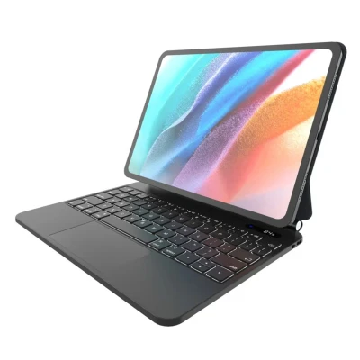 Afbeelding van Typee QWERTY keyboard case voor de iPad Pro 11 (2024) M4 Zwart hoes met toetsenbord van Fixed Aluminium