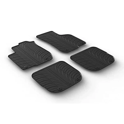 Afbeelding van Gledring Rubbermatten passend voor Audi A3 8L 1996 2003 (T profiel 4 delig + montageclips)