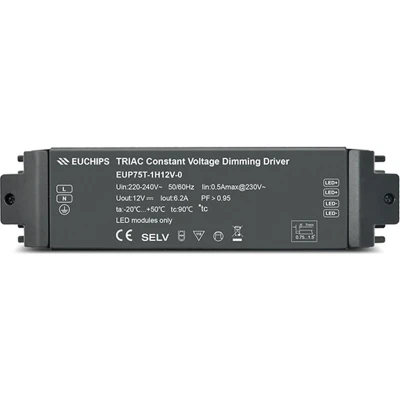 Afbeelding van EUCHIPS TRIAC Dimbare LED Driver 24V 75W 3.1A