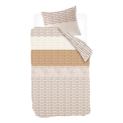 Afbeelding van Snoozing Alice Dekbedovertrek Eenpersoons 140x200/220 cm Zand