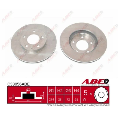 Afbeelding van ABE Remschijven C33056ABE