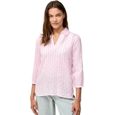 Afbeelding van Cecil Gestreifte Blouse, Dames, Maat: Large, Weiß