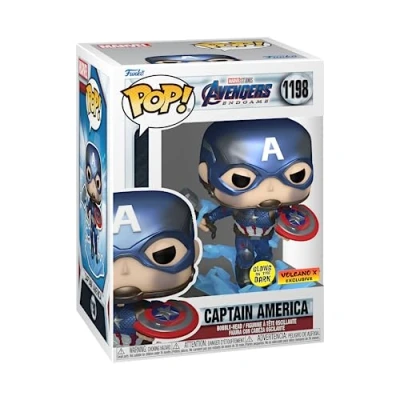 Afbeelding van Funko Pop! Marvel Avengers Endgame Captain America With Hammer (Metallic/Glow) #1198