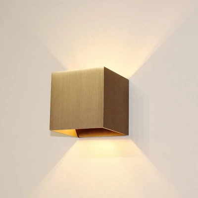 Afbeelding van Artdelight Wandlamp Gymm Mat Brons 10x10cm Excl. G9