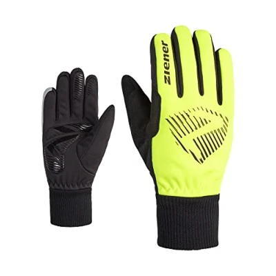 Afbeelding van Ziener DOMMI fietshandschoenen voor kinderen, winter, zachte shell, winddicht, gevoerd, poison geel, L