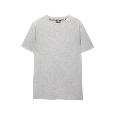 Afbeelding van PULL&amp;BEAR Musclefit Tshirt basic, Heren, Maat: XS, Light grey
