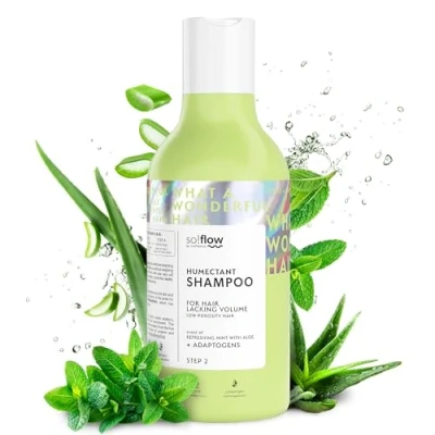 Afbeelding van So!Flow Shampoo voor haar met Lage Porositeit &amp; Volumegebrek Hydraterende Betaine, Withania Extract, Gehydrolyseerd Tarwe Eiwit veerkrachtig, glanzend