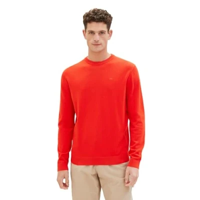Afbeelding van TOM Tailor Trui, Heren, Maat: Medium, Basic red