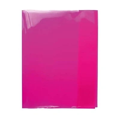 Afbeelding van HERMA 19625 Quart Pennenenveloppen transparant roze roze, 10 stuks, boekomslagen van duurzame, afwasbare en extra dikke polypropyleenfolie, doorzichtige beschermhoezen set voor schoolschriften,