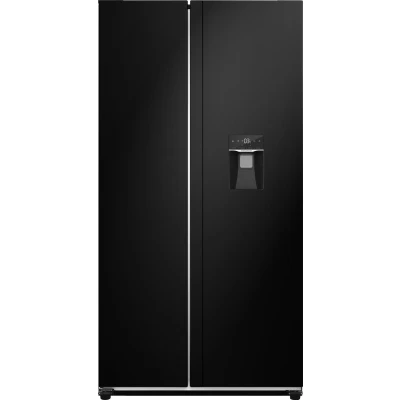 Afbeelding van Exquisit SBS239 WS EB 5 Jaar garantie Amerikaanse Koelkast Waterdispenser Display 442 Liter Zwart