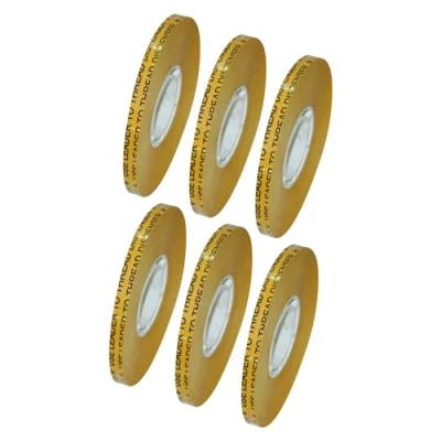 Afbeelding van JVCC ATG 7502 tape: 1/4 in. x 36 yds. (Duidelijke lijm op gouden voering) [6 pack]