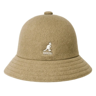 Afbeelding van Kangol Bucket hoed in wolblend Camel Maat L (56cm)
