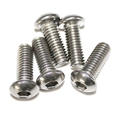 Afbeelding van 100 stuks M4 x 12 ISO 7380 platte kopschroeven ISK roestvrij staal A2