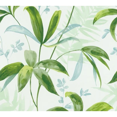 Afbeelding van AS Creation AP Jungle Chic 37704 1 377041 Groen / Wit