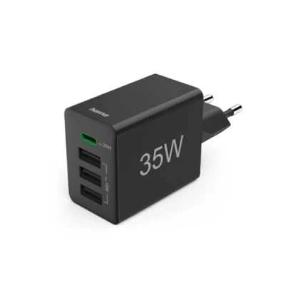 Afbeelding van Hama Snellader, 1x USB C PD, 3x A, minilader, 35W, Zwart (35 W), lader,