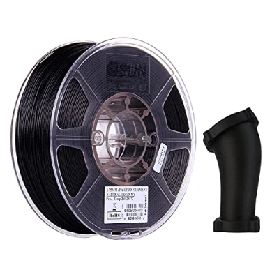 Afbeelding van eSUN Koolstofvezel Gevuld Nylon Gloeidraad 1.75mm, PA CF 3D Printer Gloeidraad, Dimensionale Nauwkeurigheid +/ 0.05mm, 1KG (2.2 LBS) Spoel Printen Materiaal voor Printer, Natuurlijk