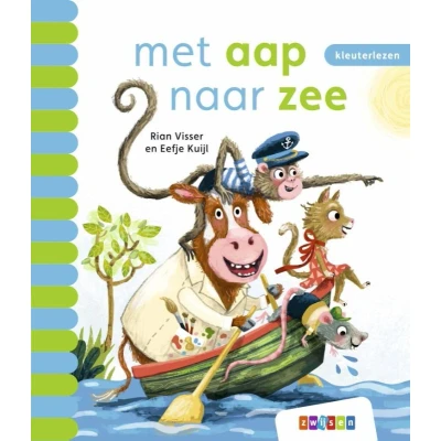 Afbeelding van Zwijsen Kleuterlezen Met aap naar zee AVI start (3 5, 6 7 jaar)