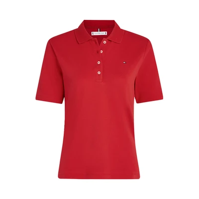 Afbeelding van Tommy Hilfiger 1985 REG Poloshirt, Dames, Maat: Small, Primary red