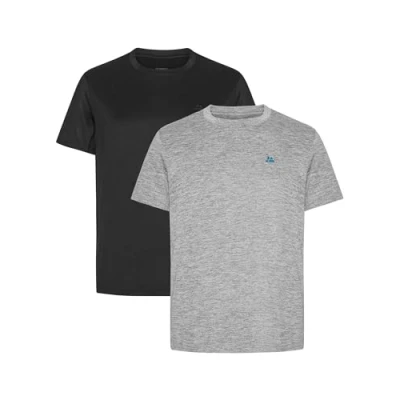 Afbeelding van Danish Endurance 2 PACK Sport Tshirt, Heren, Maat: Large, Black/grey