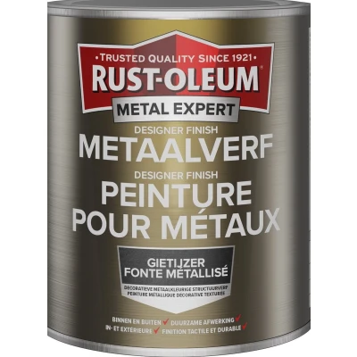 Afbeelding van rust oleum metal expert designer finish metaalverf gietijzer 400 ml spuitbus