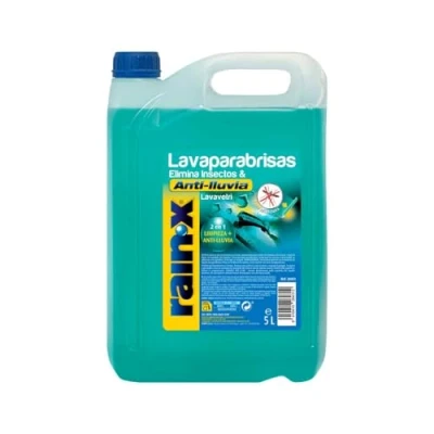 Afbeelding van Rain X Regenafstotende raamreiniger met insectenbescherming, 5 l Blauw