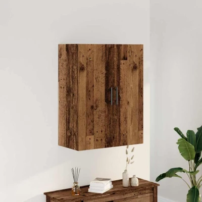 Afbeelding van Wandkast 69,5x34x90 cm oud houtkleurig