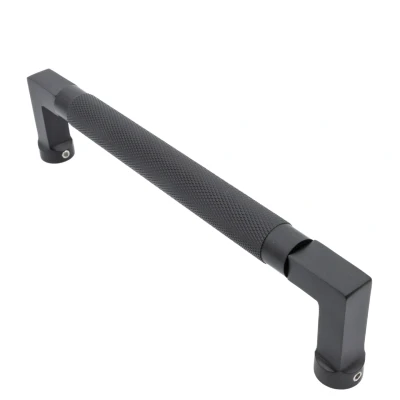 Afbeelding van Messtique Deurgreep &quot;Knurled&quot; 217mm Mat Zwart