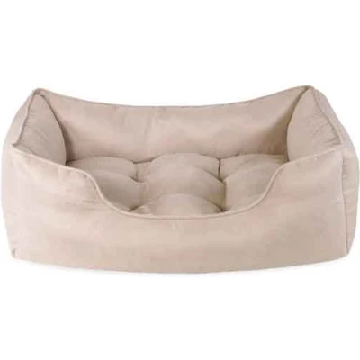 Afbeelding van Rosewood 40 Winks Luxe Hondenmand Thin Twill Beige Zacht en Duurzaam Met Uitneembaar Kussen Maat 71 x 58 23 cm