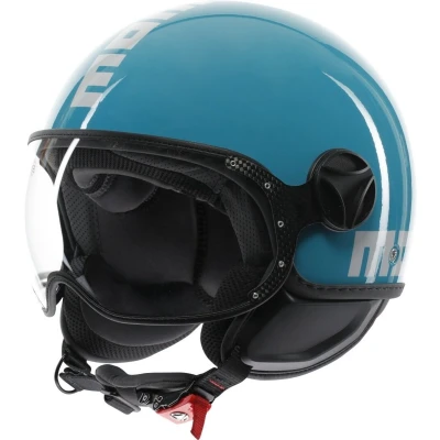Afbeelding van MOMO FGTR Classic Candy Jet Helm, blauw, afmeting XL voor man