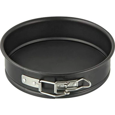Afbeelding van Zenker 7682 springvorm Ø 16 cm SPECIAL MINI, kleine bakvorm met platte bodem van plaatstaal, ronde taartvorm anti aanbaklaag (kleur: zwart), hoeveelheid: 1 stuk