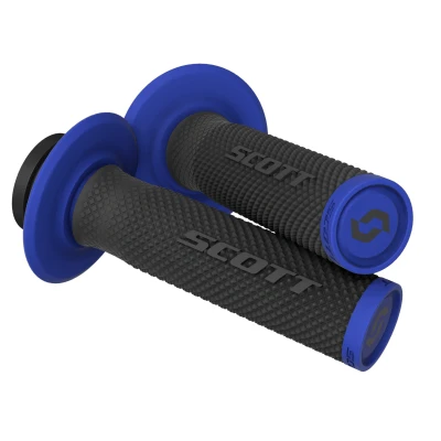 Afbeelding van Scott SXII Lock on Handvaten Zwart / Blauw