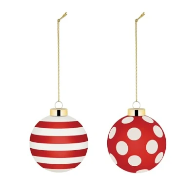 Afbeelding van Alessi Delight Kerstballenset 2 stuks