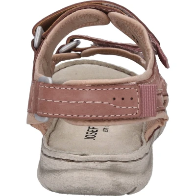 Afbeelding van Josef Seibel Altrosa kombi Outdoorsandalen, Dames, Maat: 36, Leer en textiel