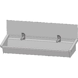 Afbeelding van Intersan Sanilav 3.0 wasgoot FDQ 120 cm rvs met achterplaat