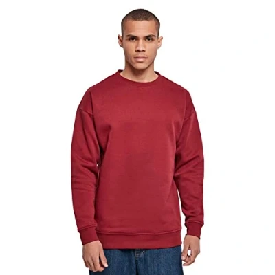 Afbeelding van Build Your Brand Sweatshirt met ronde hals voor heren, Bourgondy, 3XL