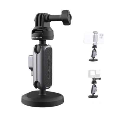 Afbeelding van PGYTECH CapLock Magnetische Camerabontage Compatibel voor DJI OSMO Action4/3/2, Gopro 10/9/8, Pocket 2, Insta360, Dubbele Ball Head Mechanisme met 1/4&quot; 20 Standaard Schroefdraad Adapter
