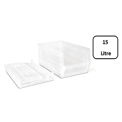 Afbeelding van Tayg blauwe opvouwbare voorraadbak; voorkant half open. afm. 420 x 270 200 56 P AZ