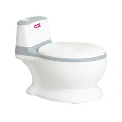 Afbeelding van OKBABY MINI WC Kinderpotje met spoelgeluid en deksel, antislipbodem, 18+ maanden
