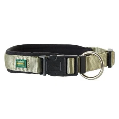 Afbeelding van Hunter Klikhalsband Neopreen Vario Plus Olijfgroen&amp;Zwart Hondenhalsband 45 50x2.0 cm