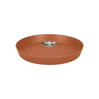Afbeelding van Elho Loft Urban Schotel Rond 30 voor Buitenaccessoires Ø 30.2 x H 4.1 cm Terra