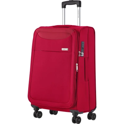 Afbeelding van CarryOn Air Middenmaat Reiskoffer 84 Liter Zachte Trolley Koffer 66 x 42 27 cm Lichtgewicht Expander TSA slot Rood