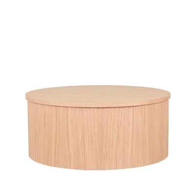 Afbeelding van LABEL51 Oliva salontafel 70x70x30cm naturel Hout