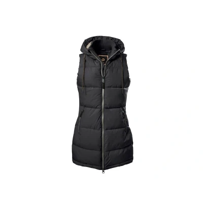 Afbeelding van G.I.G.A. DX dames Gewatteerd vest/functioneel vest in dons look met capuchon GW 30 WMN QLTD VST, Zwart, 40, 38790 000