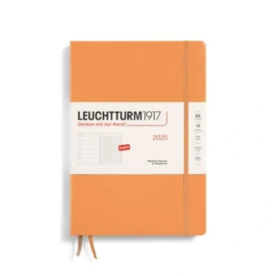 Afbeelding van LEUCHTTURM1917 370641 weekkalender &amp; notitieboek Composition (B5) 2025, abrikoos, Engels