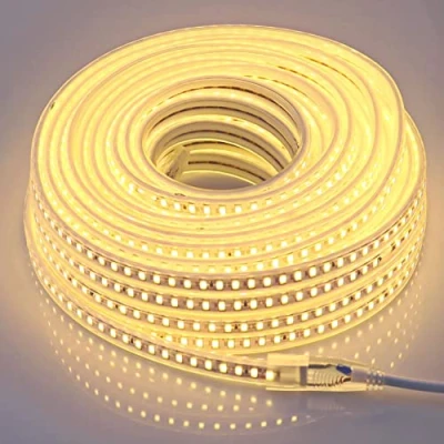 Afbeelding van LED Strip Licht 20M Warm Wit 220V, 5730 120 leds/m IP67 Waterdicht Strips met EU Stekker 220 Volt (Warm wit, 20)