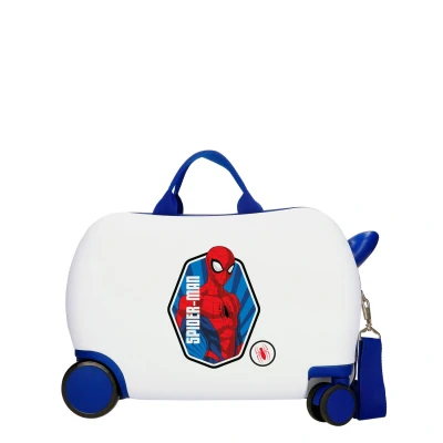 Afbeelding van Spiderman Brave Rolling Suitcase 4 Wheels 45 cm White Harde Koffer