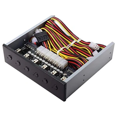 Afbeelding van 6 het Systeem Intelligente Controle van de Harde Schijfcontrole HDD SSD Machtsschakelaar met 5.25 CD ROM Bay