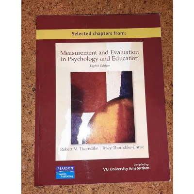Afbeelding van Measurement and Evaluation in Psychology Education