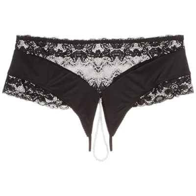 Afbeelding van Plus Size Open Kruis Slip met Parels